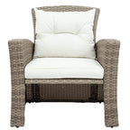 Set Of 4 Piece All Weather Wicker Patio Furniture