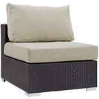 Patio Elegance Outdoor Sectional Set - 10-Piece Convene Lounge Set by Modway