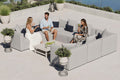 Patio Elegance Sectional Sofa - Saybrook 8-Piece Outdoor Upholstered Sofa by Modway