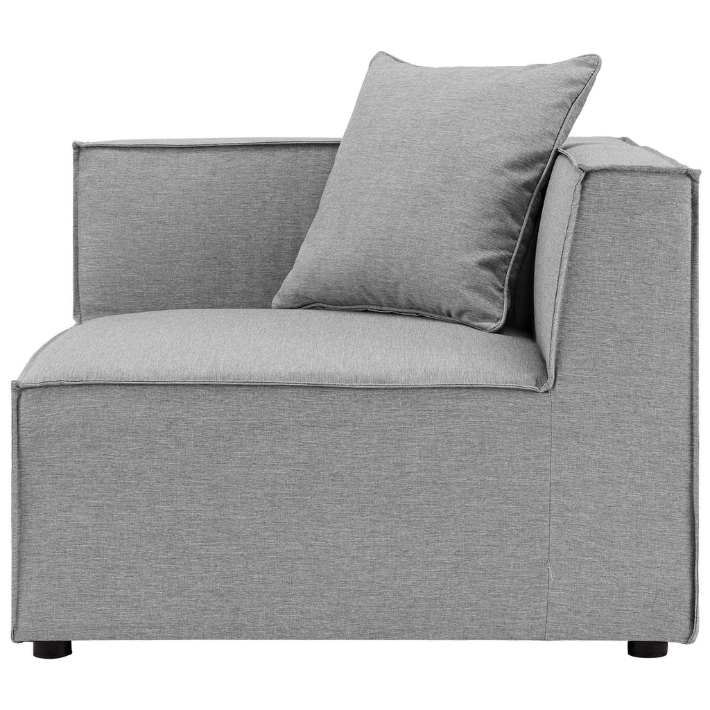 Patio Elegance Sectional Sofa - Saybrook 8-Piece Outdoor Upholstered Sofa by Modway