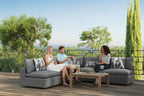 Patio Elegance Outdoor Sectional Sofa Set by Modway – Stylish 5-Piece Furniture for Patios