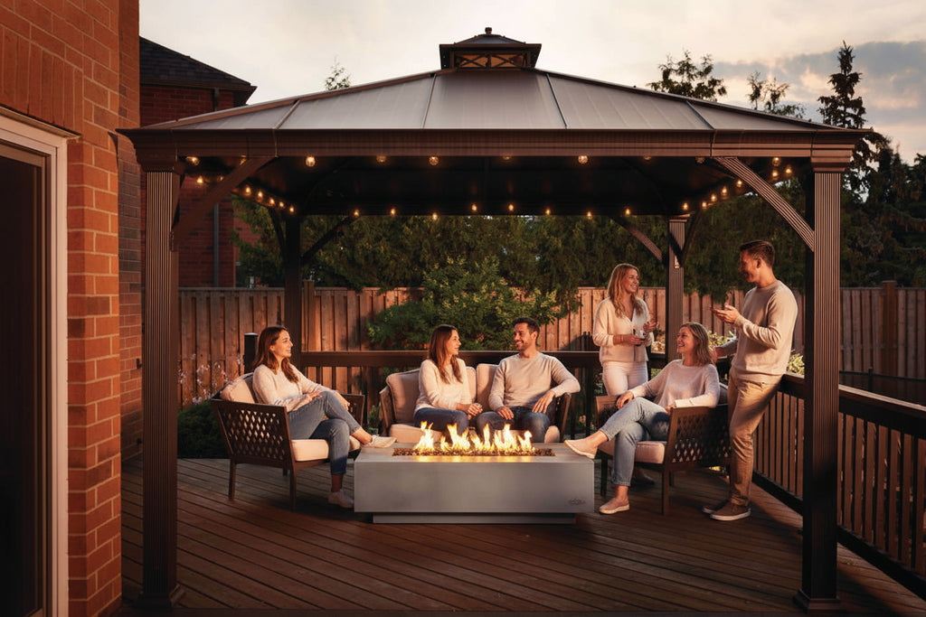 Patio Elegance Nexus 56-Inch Patioflame Fire Table for Ultimate Outdoor Enjoyment