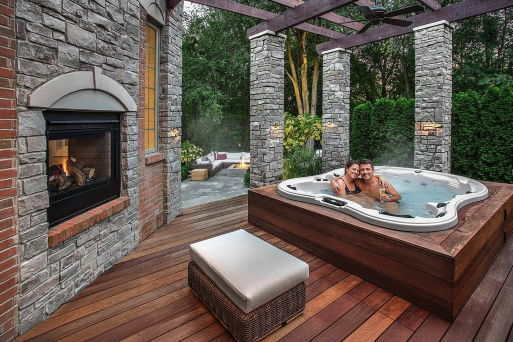 Monarch Hot Tub – Spacious 5-Person Spa for Luxurious Relaxation
