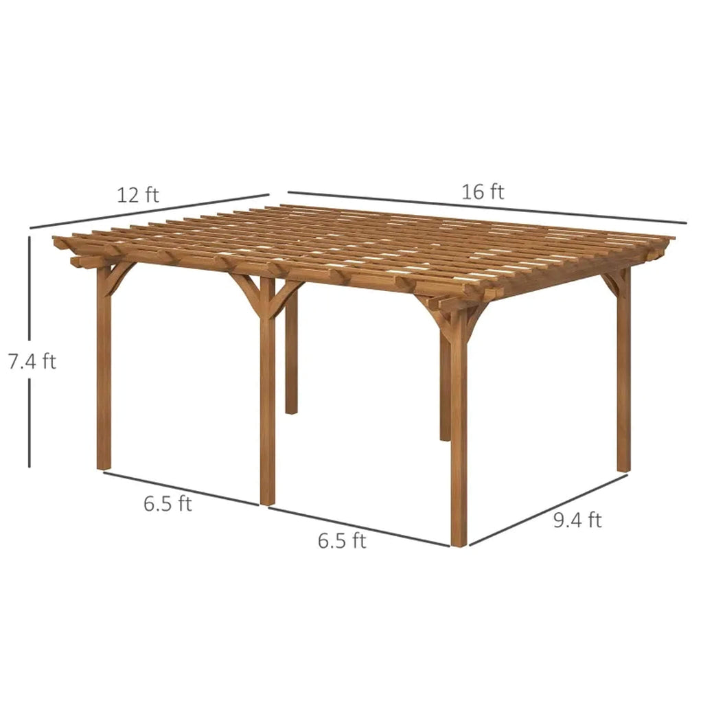 Premium Outdoor Wooden Grape Trellis Pergola