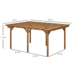 Premium Outdoor Wooden Grape Trellis Pergola