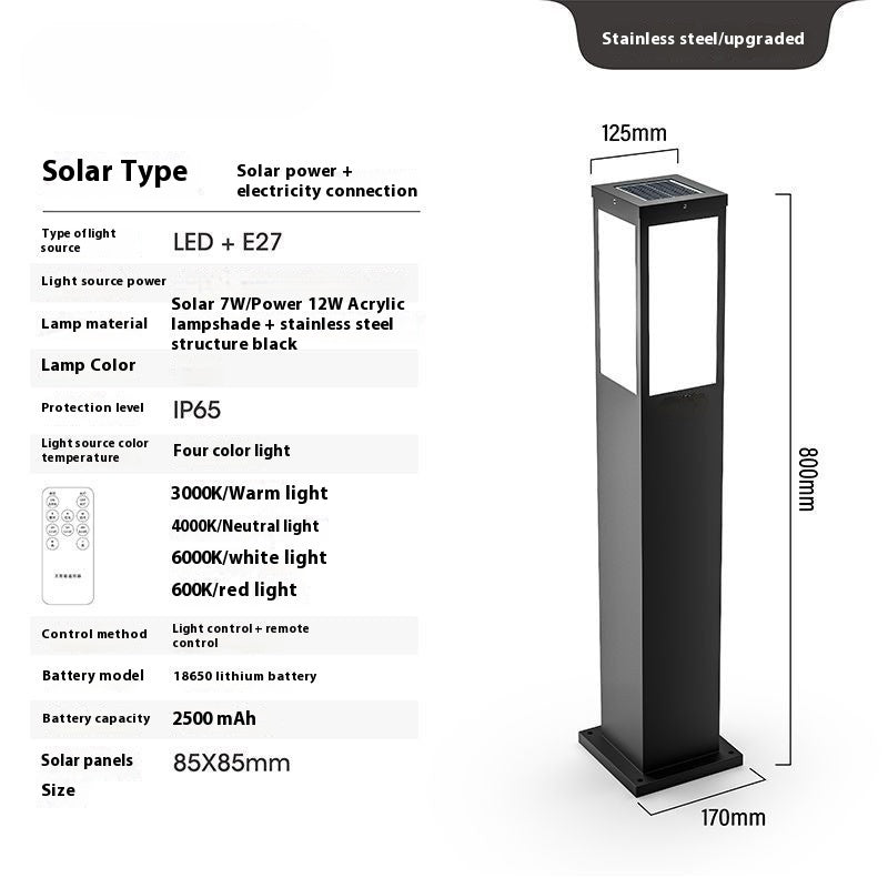 Solar Powered Yard Light